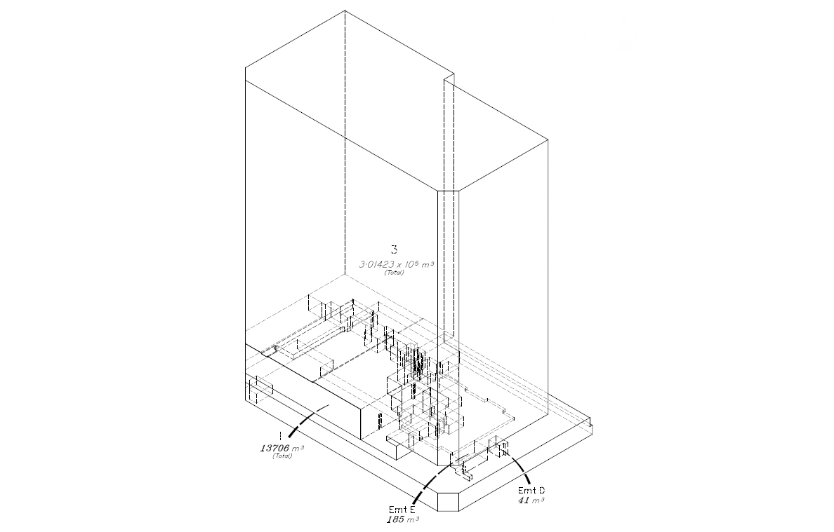 Complex tolumetric titling design for site surveying